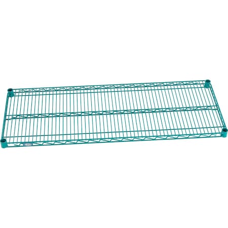 Nexel S1848G Poly-Green Epoxy Wire Shelf 48inW x 18inD S1848GZ